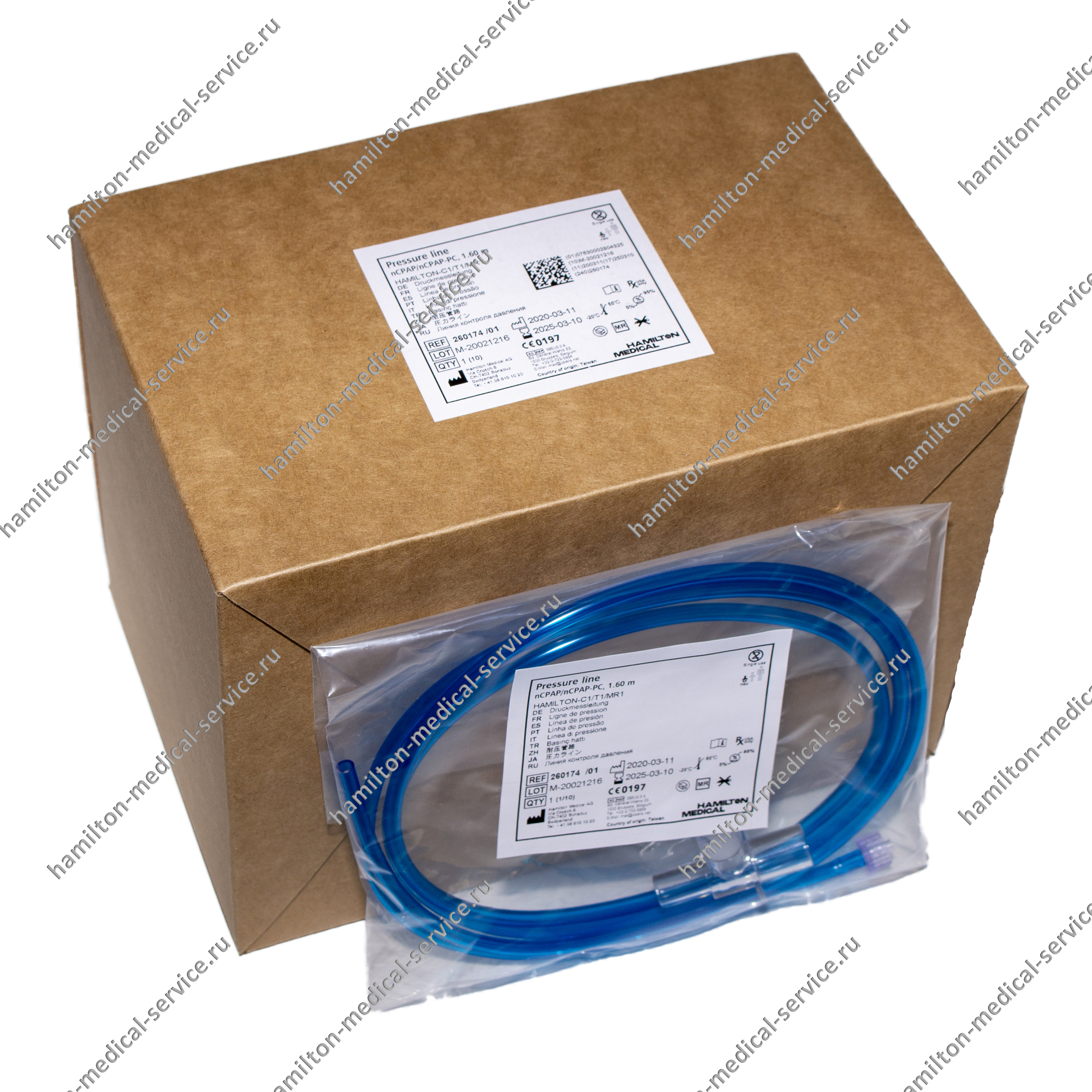 Линия контроля давления для режимов nCPAP/nCPAP-PC